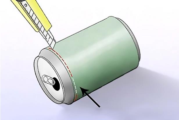 corte reflector lata antena router