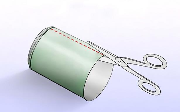 corte reflector lata antena router